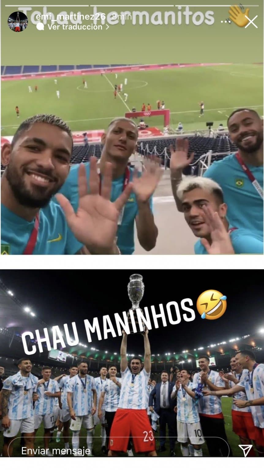 El fuego cruzado en redes sociales entre De Paul y los jugadores brasileños | Canal Showsport