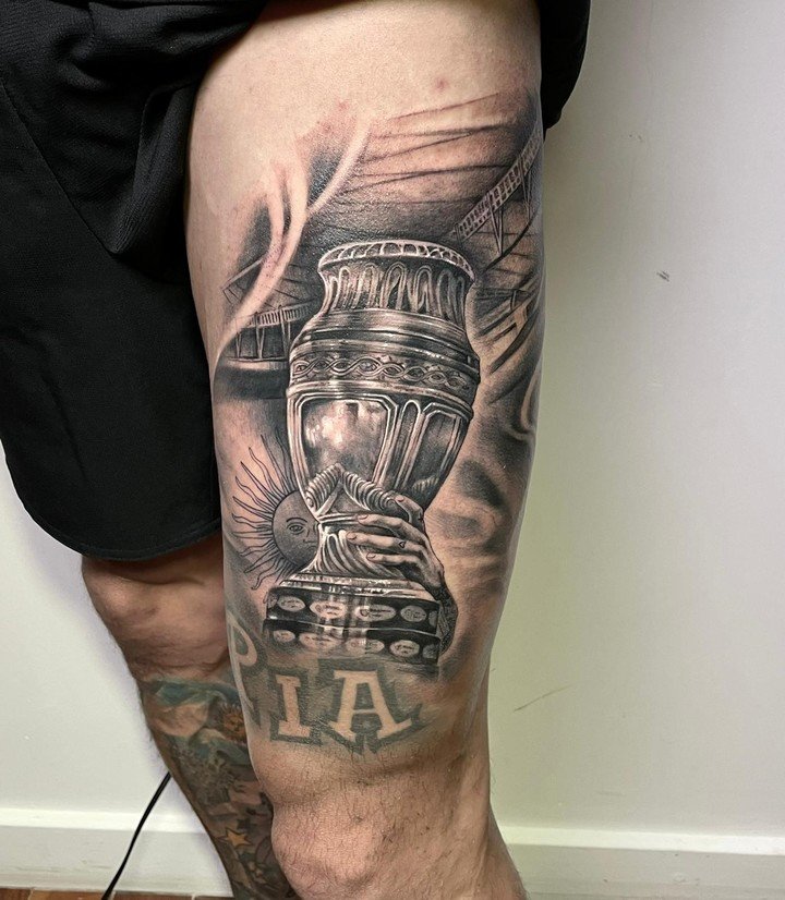 El gran tatuaje de Di María de la Copa América | Canal Showsport