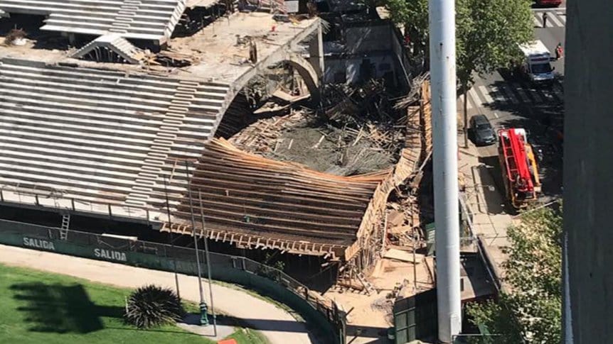 Se derrumbó una tribuna del estadio de Ferro y hay heridos | Canal Showsport