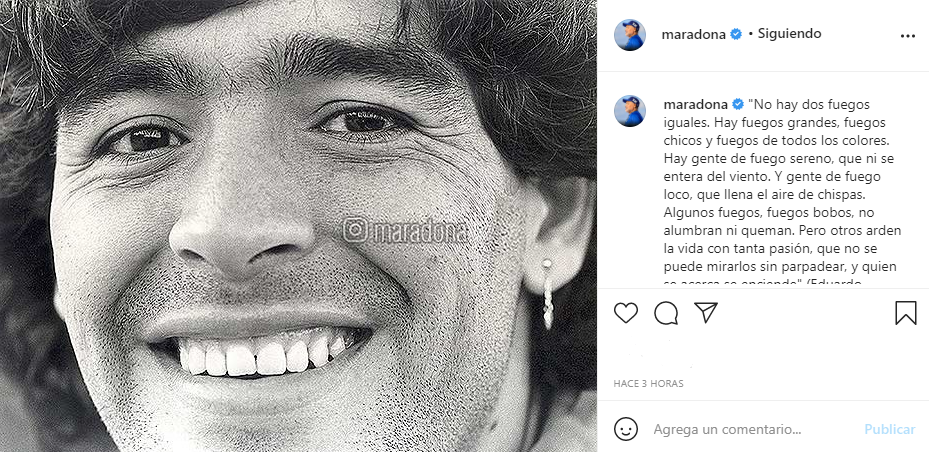 Reactivaron la cuenta de Instagram de Maradona: será manejada por sus hijos para homenajearlo | Canal Showsport