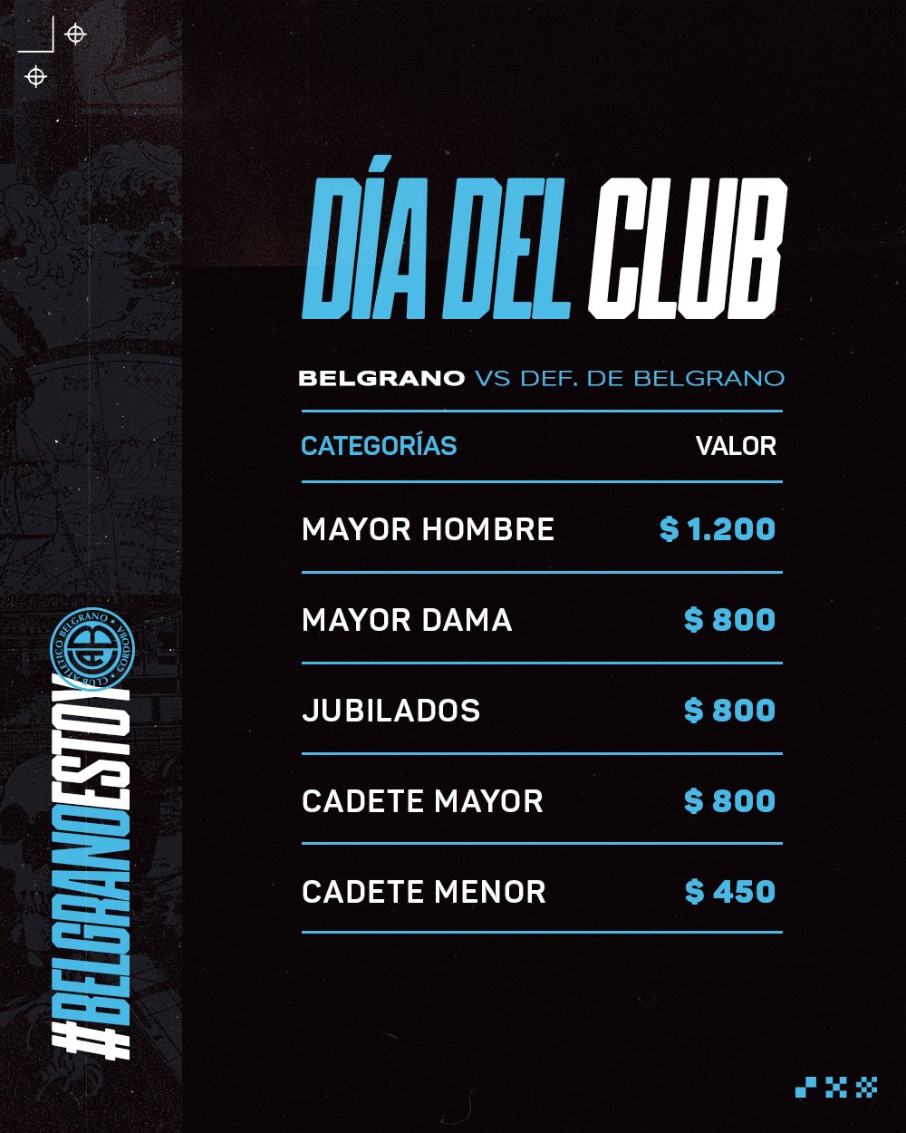 Para el duelo con Defensores de Belgrano, socios del Pirata deberán abonar el "Día del Club" | Canal Showsport