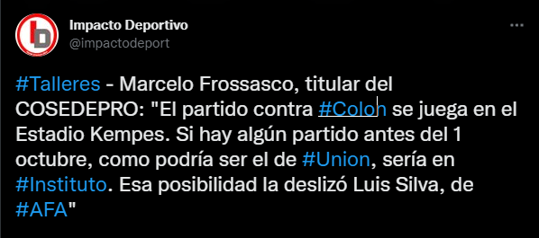 ¿Talleres vs. Unión en el Monumental de Alta Córdoba? | Canal Showsport