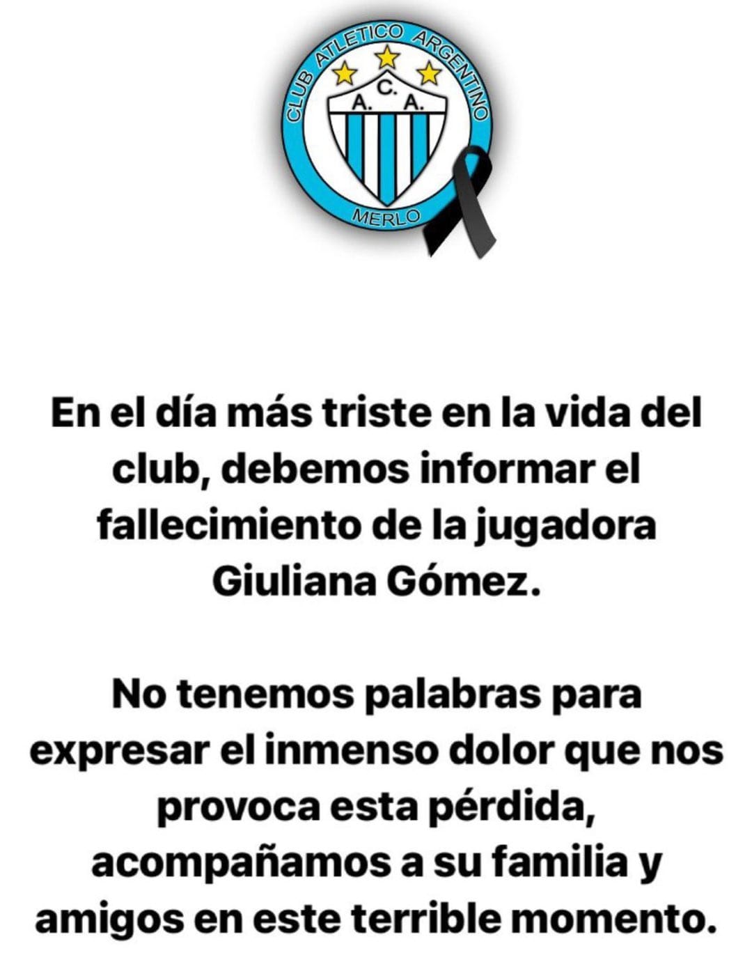 Se suspendió el partido del femenino de Talleres vs. Nueva Chicago, por el fallecimiento de una jugadora de Argentino de Merlo | Canal Showsport