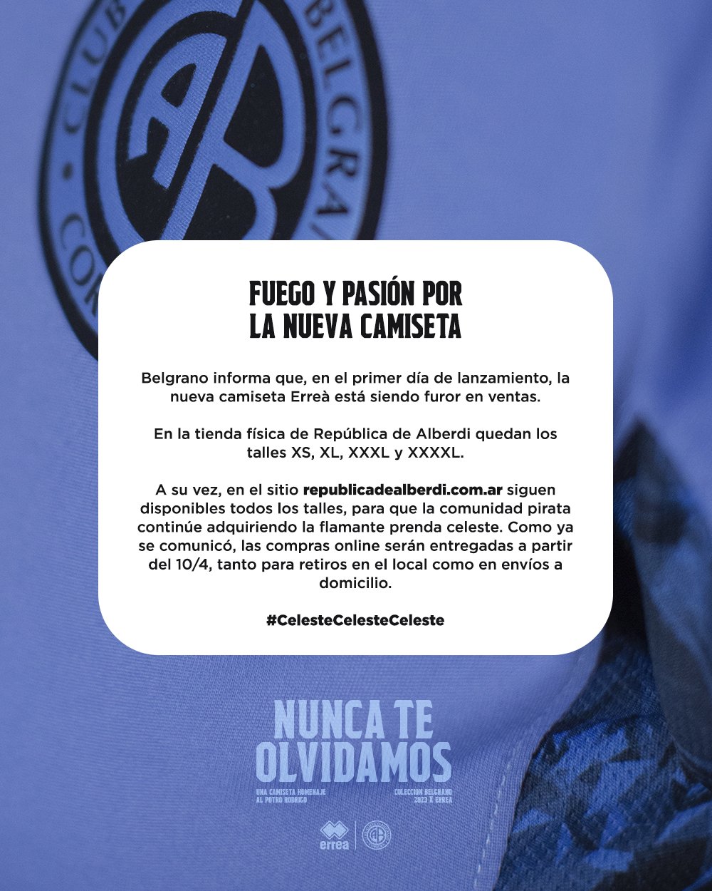 Furor por la nueva camiseta de Belgrano | Canal Showsport