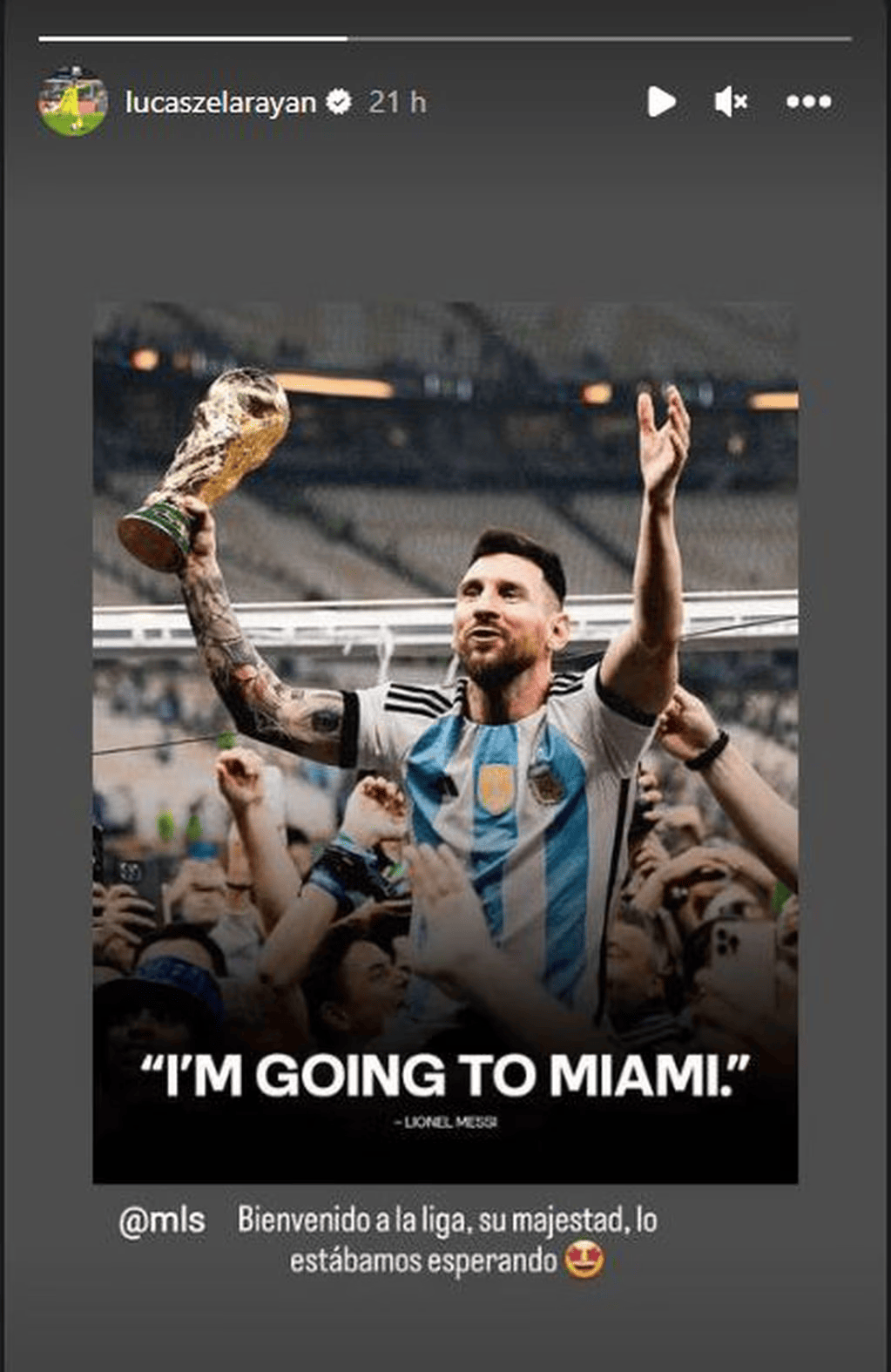 La reacción de Zelarayán tras conocer que Messi será su rival en la MLS | Canal Showsport