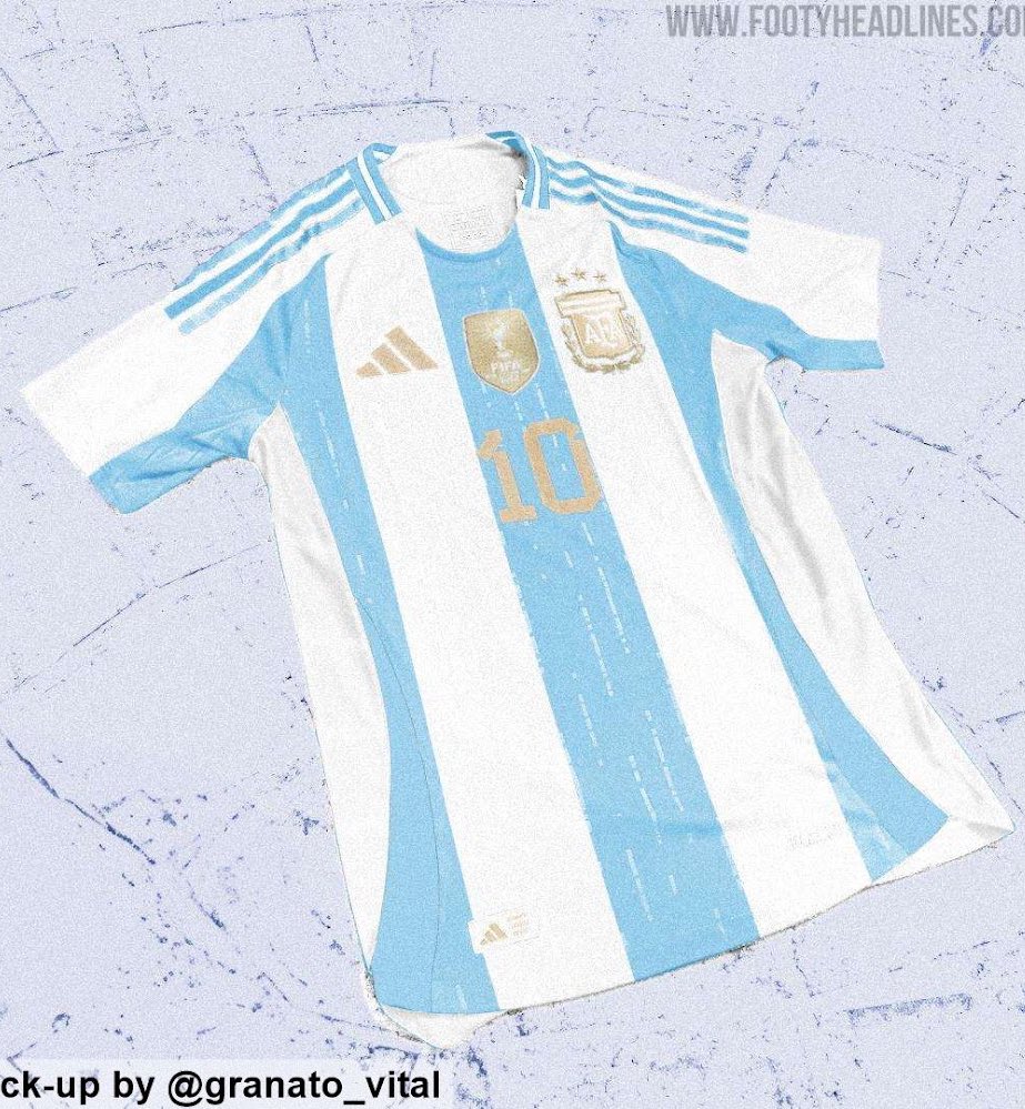 Se filtró la camiseta que estrenará Argentina para la Copa América 2024