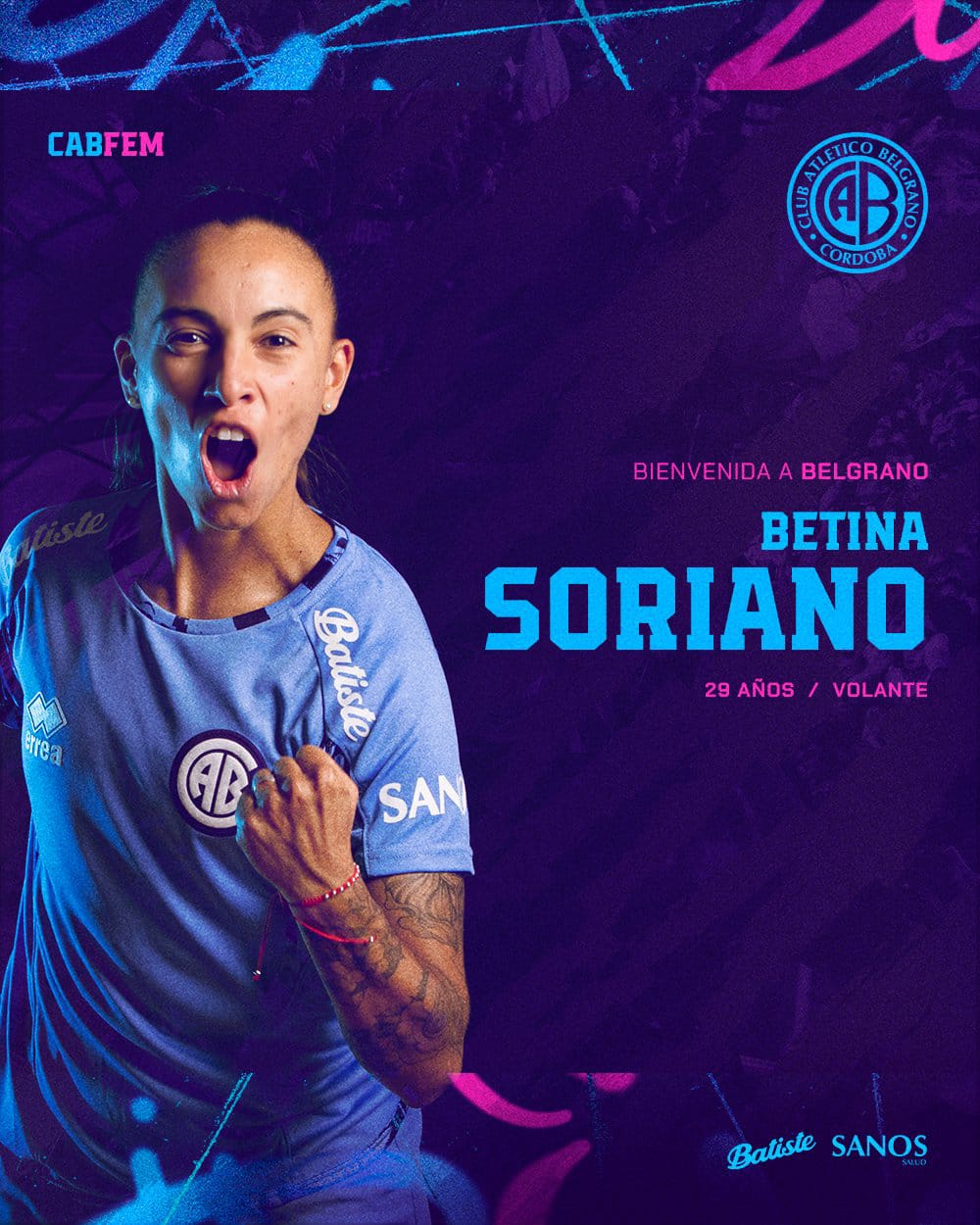 Belgrano presentó a Betina Soriano como nueva incorporación | Canal Showsport