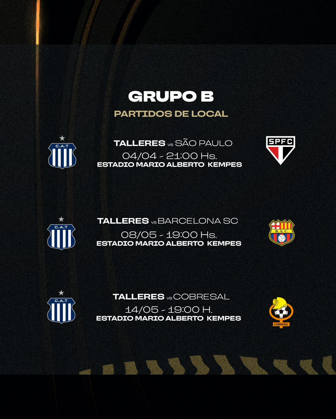 Talleres ofrecerá packs de entradas para la fase de grupos de la Copa Libertadores • Canal C