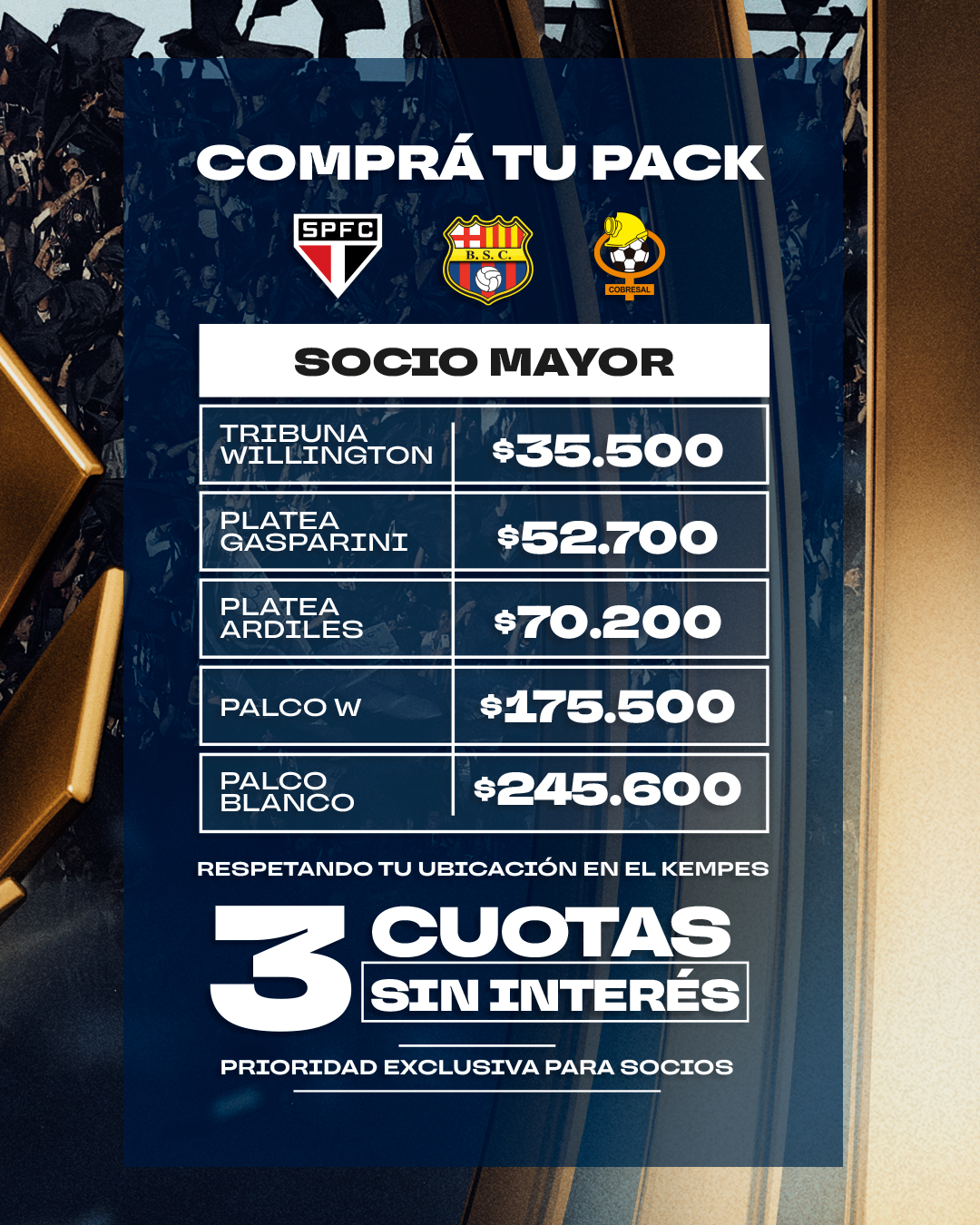 Comienza la venta de entradas para la Copa Libertadores: precios y como comprar los packs | Canal Showsport