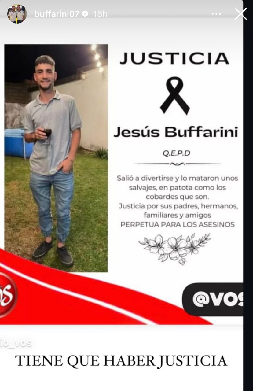 Pedido de justicia: el mensaje de Julio Buffarini tras el crimen de su primo a la salida de un boliche | Canal Showsport