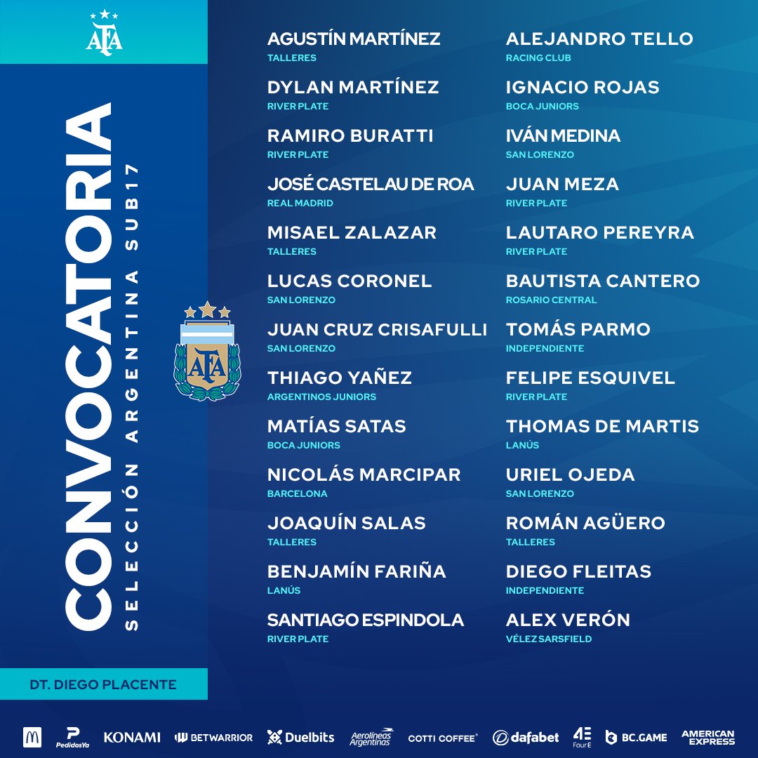 Cuatro jugadores de Talleres convocados para los amistosos de la Selección Argentina Sub 17 | Canal Showsport